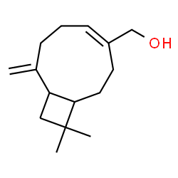 6,10,10-Trimethyl-2-methylenebicyclo[7.2.0]undec-5-en-3-ol结构式