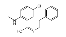 5-Chloro-2-(methylamino)-N-(2-phenylethyl)benzamide Structure