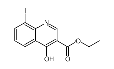 4-羟基-8-碘喹啉-3-羧酸乙酯结构式