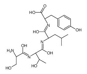 (2S)-2-[[(2S)-2-[[(2S,3R)-2-[[(2S)-2-amino-3-hydroxypropanoyl]amino]-3-hydroxybutanoyl]amino]-4-methylpentanoyl]amino]-3-(4-hydroxyphenyl)propanoic acid Structure