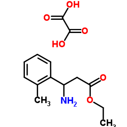 ETHYL 3-AMINO-3-(2-METHYLPHENYL)PROPANOATE OXALATE Structure