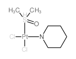 (dimethyl(oxo)-l6-sulfanyl)(piperidin-1-yl)platinum(IV) chloride结构式
