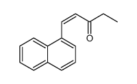 1-naphthalen-1-ylpent-1-en-3-one结构式