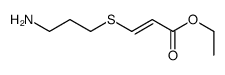 ethyl 3-(3-aminopropylsulfanyl)prop-2-enoate结构式