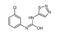 1-(3-chlorophenyl)-3-(thiadiazol-5-yl)urea结构式