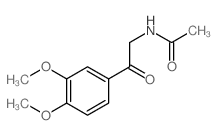 N-[2-(3,4-dimethoxyphenyl)-2-oxo-ethyl]acetamide Structure