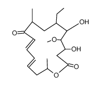 (11E,13E)-7-Ethyl-4,6-dihydroxy-5-methoxy-9,16-dimethyl-oxacyclohexadeca-11,13-diene-2,10-dione Structure