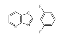 2-(2,6-Difluorophenyl)oxazolo[4,5-b]pyridine结构式