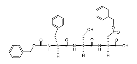 Z-Phe-Ser-Asp(Bzl)结构式