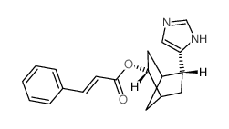 [(2R,5R)-5-(1H-imidazol-5-yl)-2-bicyclo[2.2.1]heptanyl] (E)-3-phenylprop-2-enoate结构式