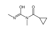 Cyclopropanecarboxamide, N-methyl-N-[(methylamino)carbonyl]- (9CI)结构式