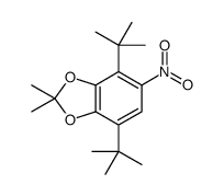 4,7-ditert-butyl-2,2-dimethyl-5-nitro-1,3-benzodioxole Structure