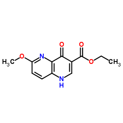 4-羟基-6-甲氧基-1,5-萘啶-3-羧酸乙酯图片