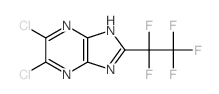 3,4-dichloro-8-(1,1,2,2,2-pentafluoroethyl)-2,5,7,9-tetrazabicyclo[4.3.0]nona-2,4,7,10-tetraene structure
