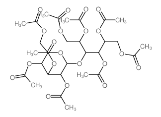 [3,5-diacetyloxy-2-(acetyloxymethyl)-6-(1,2,4,5,6-pentaacetyloxyhexan-3-yloxy)oxan-4-yl] acetate结构式