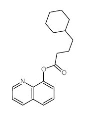 quinolin-8-yl 4-cyclohexylbutanoate structure