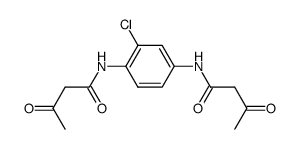 Butanamid, N,N′-(2-Chloro-1,4-phenylen)-bis-(3-oxo-) Structure