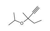 3-Methyl-3-(1-methylethoxy)-1-pentyne结构式
