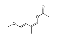 (Z)-1,2-(E)-3,4-1-Acetoxy-2-methyl-4-methoxy-buta-1,3-dien Structure