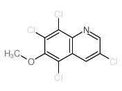 Quinoline,3,5,7,8-tetrachloro-6-methoxy- Structure