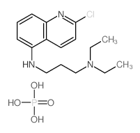 N-(2-chloroquinolin-5-yl)-N',N'-diethylpropane-1,3-diamine,phosphoric acid Structure