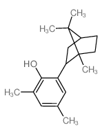 2,4-dimethyl-6-(1,7,7-trimethylnorbornan-2-yl)phenol结构式