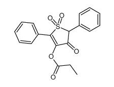 (1,1,4-trioxo-2,5-diphenylthiophen-3-yl) propanoate Structure