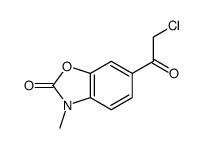 6-(2-chloroacetyl)-3-methyl-1,3-benzoxazol-2-one结构式