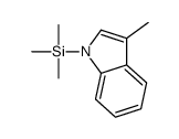 trimethyl-(3-methylindol-1-yl)silane结构式
