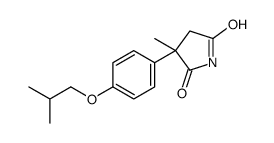 3-methyl-3-[4-(2-methylpropoxy)phenyl]pyrrolidine-2,5-dione Structure