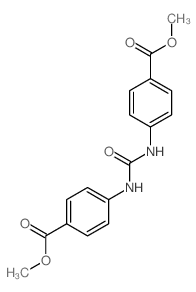 methyl 4-[(4-methoxycarbonylphenyl)carbamoylamino]benzoate structure