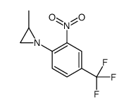 2-methyl-1-[2-nitro-4-(trifluoromethyl)phenyl]aziridine结构式