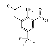 N-[2-amino-3-nitro-5-(trifluoromethyl)phenyl]acetamide结构式