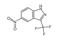 1H-INDAZOLE, 5-NITRO-3-(TRIFLUOROMETHYL)- Structure