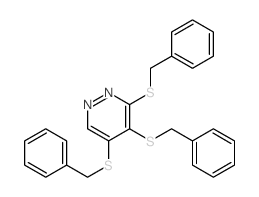 3,4,5-tris(benzylsulfanyl)pyridazine结构式