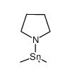 (pyrrolidinyl)trimethylstannane结构式