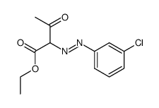 2-(3-Chloro-phenylazo)-3-oxo-butyric acid ethyl ester Structure