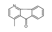 4-methylindeno[1,2-b]pyridin-5-one结构式
