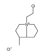 (1S,8S)-4-(2-chloroethyl)-1-methyl-2,3,5,6,7,8-hexahydro-1H-pyrrolizin-4-ium,chloride Structure