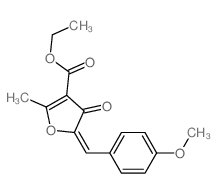 ethyl (5E)-5-[(4-methoxyphenyl)methylidene]-2-methyl-4-oxo-furan-3-carboxylate结构式