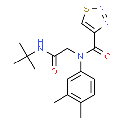 1,2,3-Thiadiazole-4-carboxamide,N-[2-[(1,1-dimethylethyl)amino]-2-oxoethyl]-N-(3,4-dimethylphenyl)-(9CI)结构式