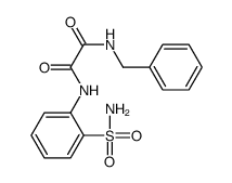 N-benzyl-N'-(2-sulfamoylphenyl)oxamide结构式
