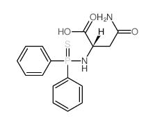 L-Asparagine, N2-(diphenylphosphinothioyl)- Structure