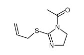 1-(2-prop-2-enylsulfanyl-4,5-dihydroimidazol-1-yl)ethanone结构式