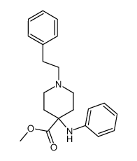 methyl 4-(phenylamino)-1-(2-phenylethyl)-4-piperidinecarboxylate Structure