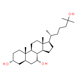 cholestane-3,7,25-triol Structure