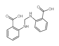 2-[[(2-carboxyphenyl)amino]methylamino]benzoic acid structure