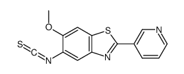 5-isothiocyanato-6-methoxy-2-pyridin-3-yl-1,3-benzothiazole结构式