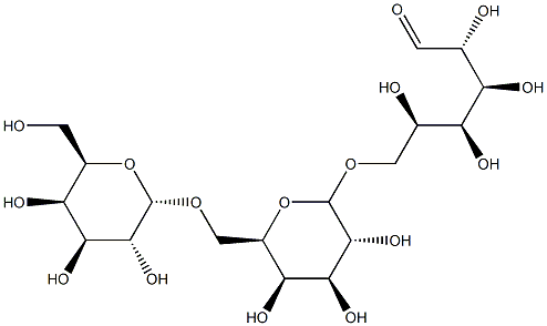 6-O-(6-O-α-D-Galactopyranosyl-α-D-galactopyranosyl)-D-galactose结构式