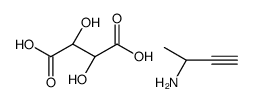 (2R)-but-3-yn-2-amine,(2R,3R)-2,3-dihydroxybutanedioic acid Structure